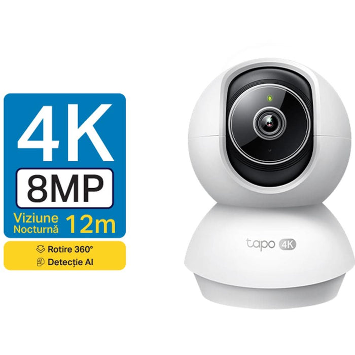 Camera IP Wireless interior TP-LINK Tapo C250, 4K 2160p, IR, Night Vision, alb WALTI