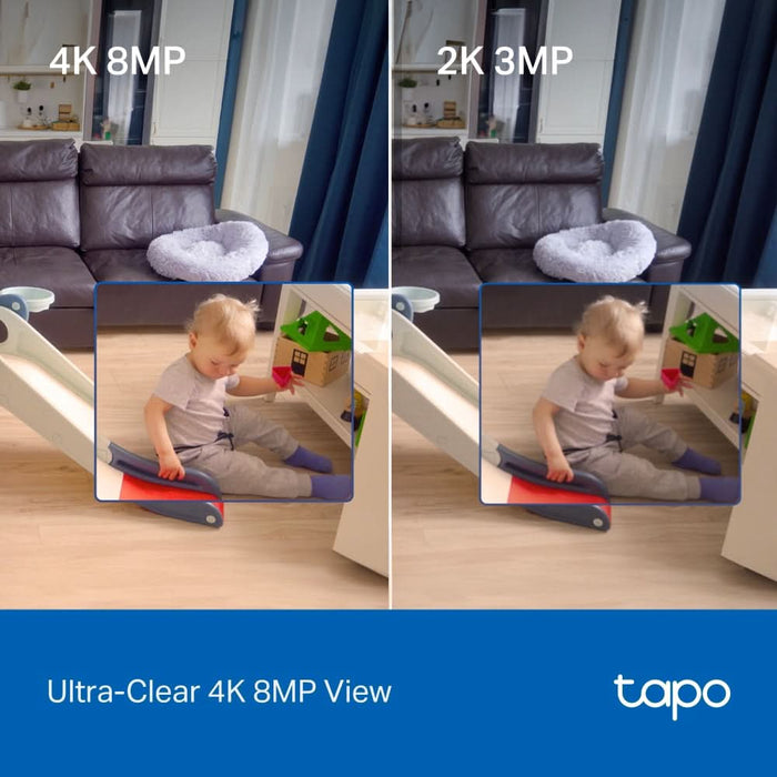 Camera IP Wireless interior TP-LINK Tapo C250, 4K 2160p, IR, Night Vision, alb WALTI