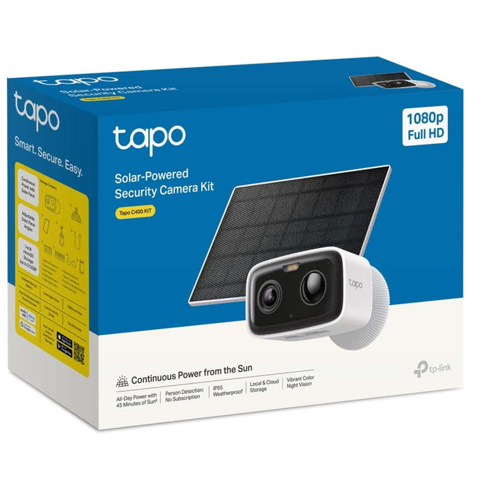 Kit camera IP Wireless exterior TP-LINK Tapo C400, 2MP, 1080 p, IP65, IR, Night Vision, alb WALTI