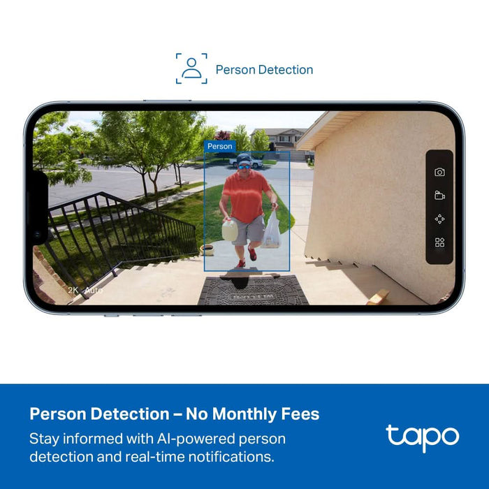 Kit camera IP Wireless exterior TP-LINK Tapo C400, 2MP, 1080 p, IP65, IR, Night Vision, alb WALTI