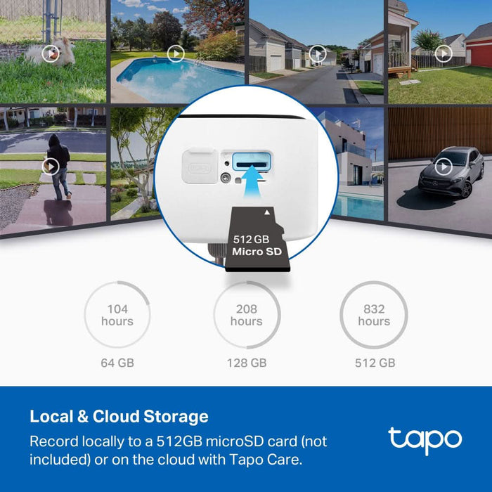 Kit camera IP Wireless exterior TP-LINK Tapo C400, 2MP, 1080 p, IP65, IR, Night Vision, alb WALTI