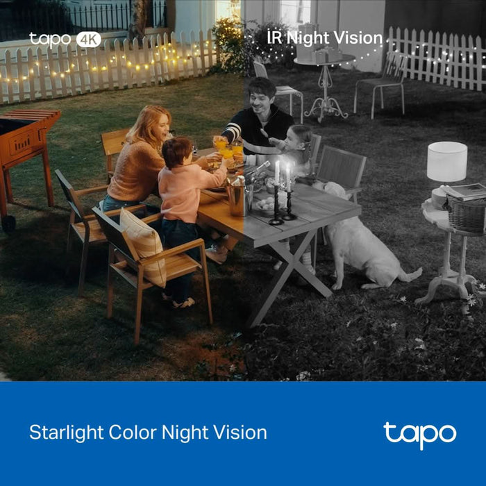 Kit camera IP Wireless exterior TP-LINK Tapo C660, 8MP, 2160 p, IP66, IR, Night Vision, alb WALTI