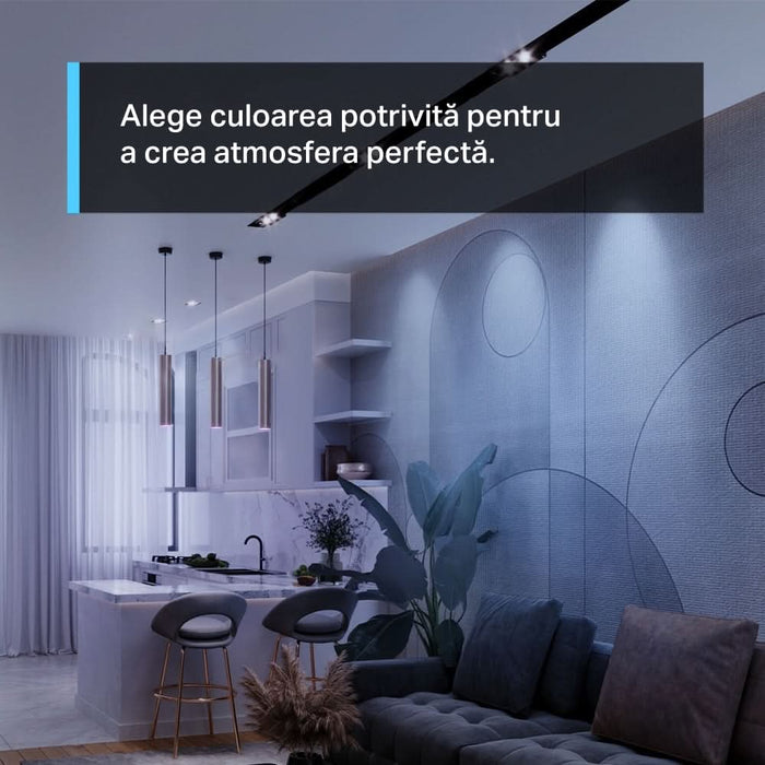Bec LED Smart TP-LINK Tapo L630, GU10, 3.7W, 350lm, Wi-Fi, lumina variabila, compatibil Alexa, Google Assistant WALTI