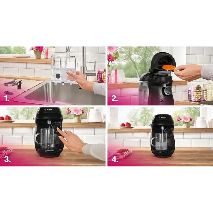 Espressor capsule BOSCH Tassimo Happy Friendly TAS102E, 0.7l, 1400W, negru WALTI