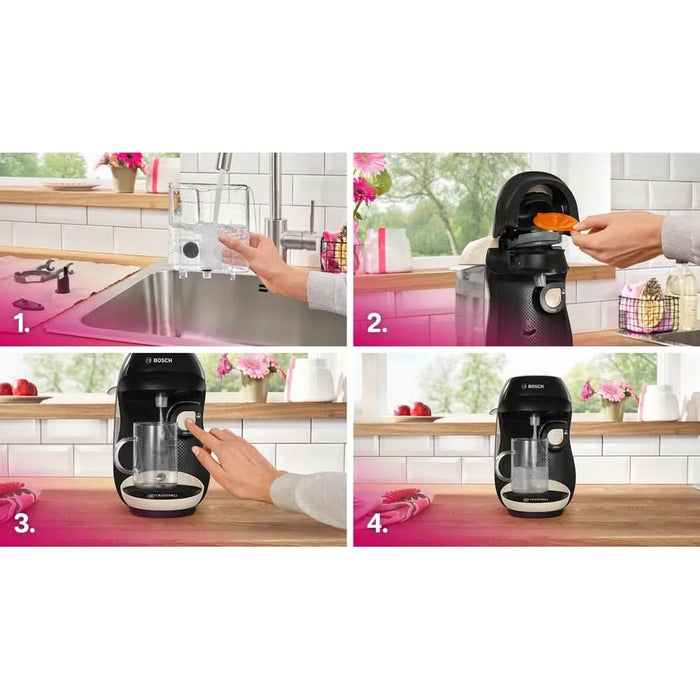 Espressor capsule BOSCH Tassimo Happy Friendly TAS107E, 0.7l, 1400W, bej-negru WALTI