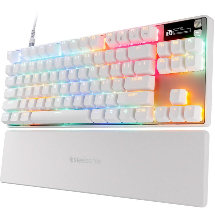 Tastatura Gaming Mecanica STEELSERIES Apex Pro TKL Gen 3, USB, Layout US, alb WALTI
