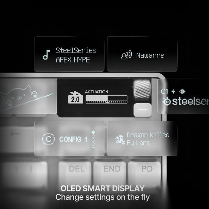 Tastatura Gaming Mecanica STEELSERIES Apex Pro TKL Gen 3, USB, Layout US, alb WALTI