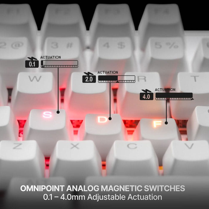 Tastatura Gaming Mecanica STEELSERIES Apex Pro TKL Gen 3, USB, Layout US, alb WALTI