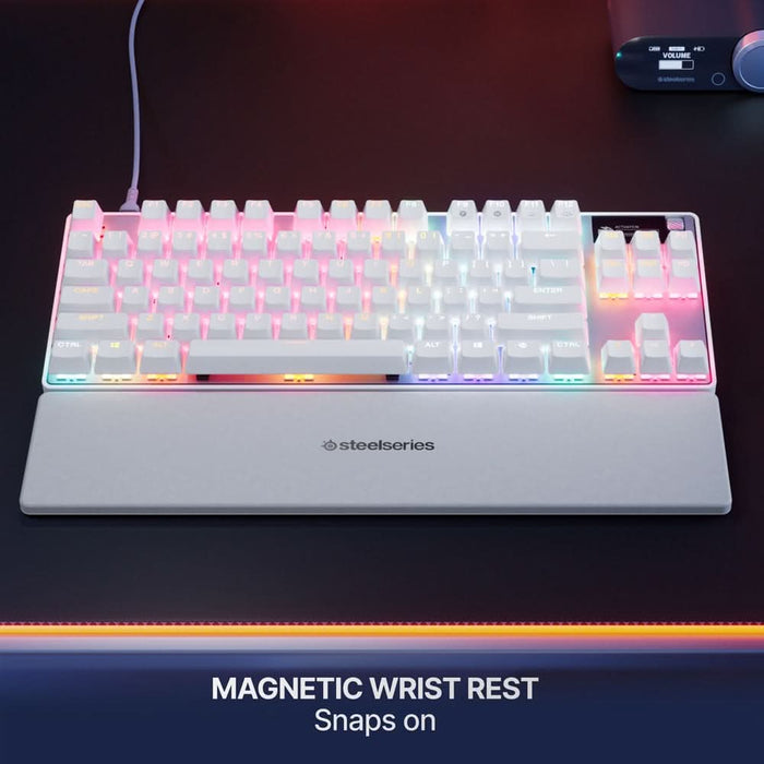 Tastatura Gaming Mecanica STEELSERIES Apex Pro TKL Gen 3, USB, Layout US, alb WALTI