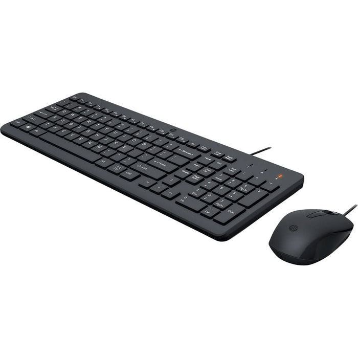 Kit tastatura si mouse cu fir HP 150, USB, negru WALTI