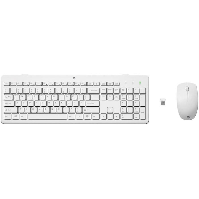Kit tastatura si mouse Wireless HP 230 (3L1F0AA), USB, alb WALTI