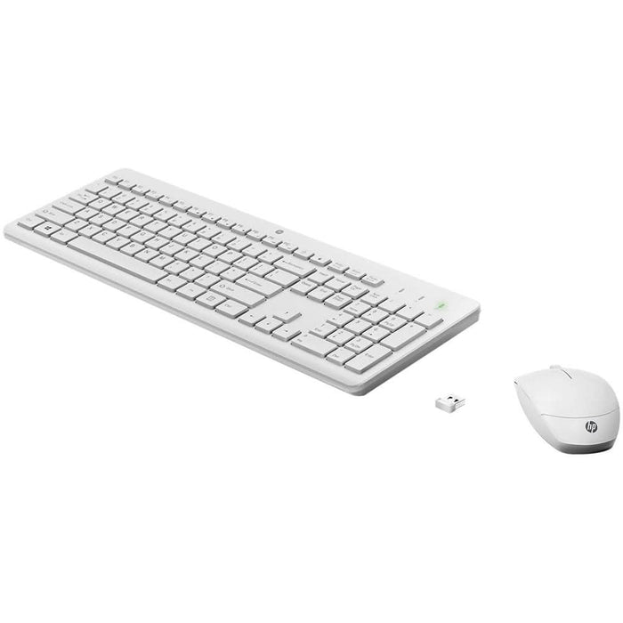 Kit tastatura si mouse Wireless HP 230 (3L1F0AA), USB, alb WALTI