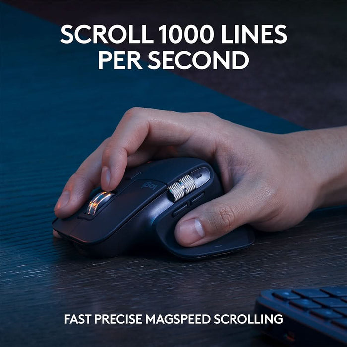 Kit tastatura si mouse Wireless LOGITECH MX KEYS S Combo, USB, Bluetooth, negru WALTI