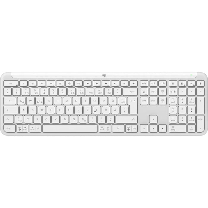 Tastatura Wireless LOGITECH K950, USB, Bluetooth, US INT, alb WALTI