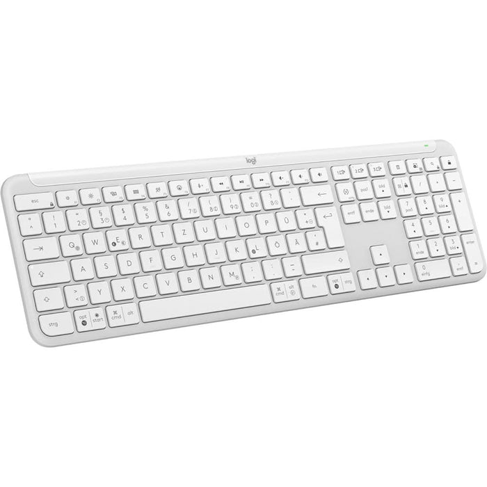 Tastatura Wireless LOGITECH K950, USB, Bluetooth, US INT, alb WALTI