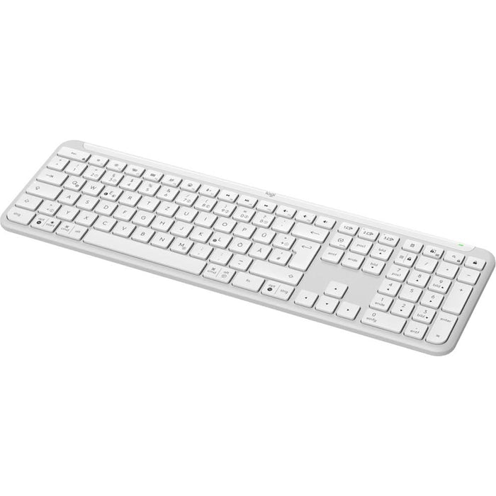 Tastatura Wireless LOGITECH K950, USB, Bluetooth, US INT, alb WALTI