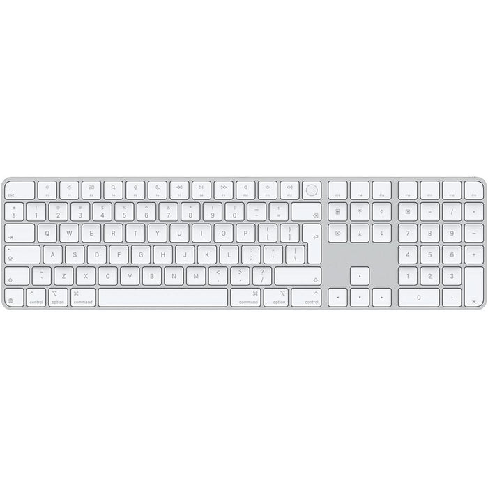 Tastatura Wireless APPLE Magic Keyboard cu Touch ID (2024), USB, Bluetooth, Layout INT English, alb - WALTI WALTI