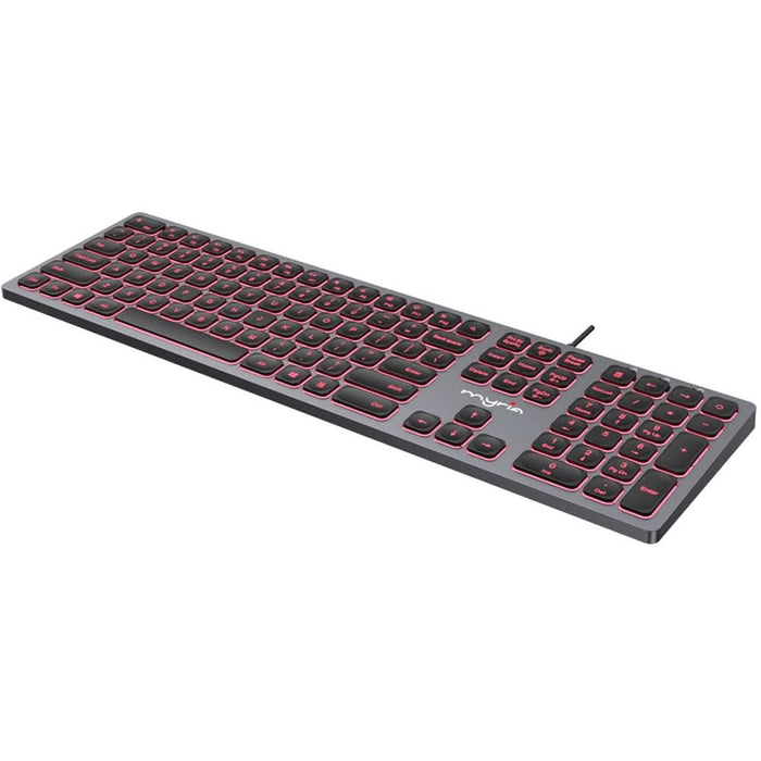 Tastatura cu fir MYRIA MY8537, USB, gri WALTI