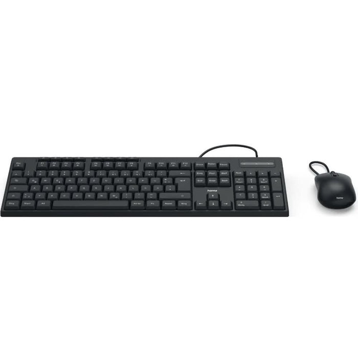 Kit tastatura si mouse HAMA CKM-200, USB, Layout RO, negru WALTI