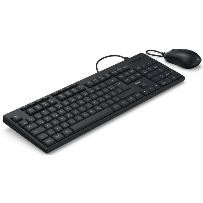 Kit tastatura si mouse HAMA CKM-200, USB, Layout RO, negru WALTI