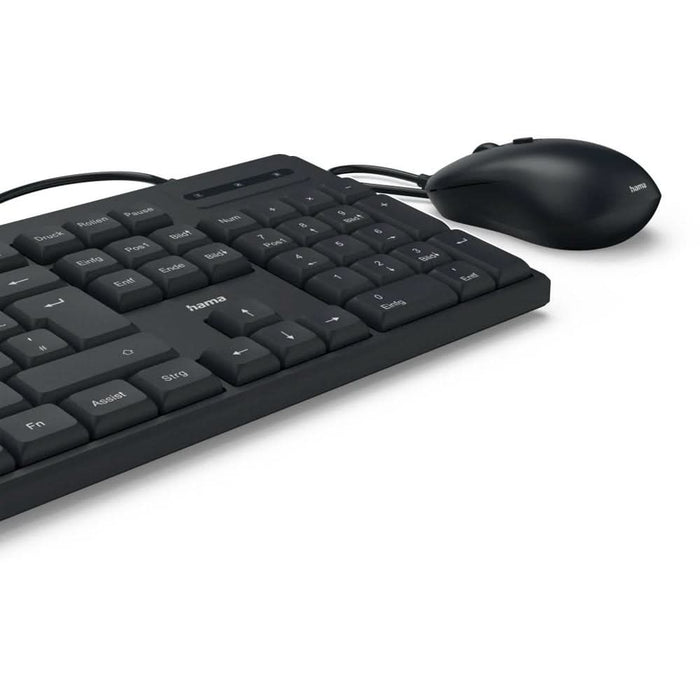 Kit tastatura si mouse HAMA CKM-200, USB, Layout RO, negru WALTI