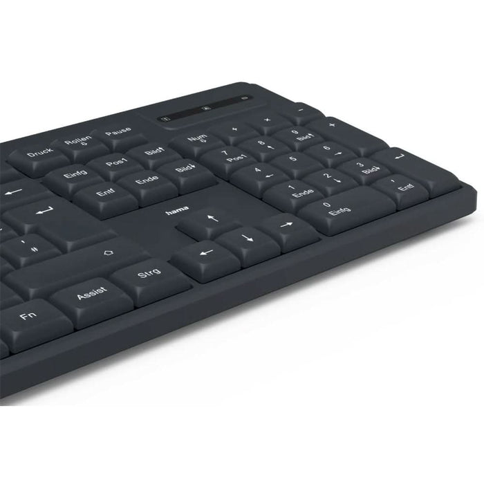 Tastatura Wireless HAMA WK-200, USB, Layout RO, negru WALTI