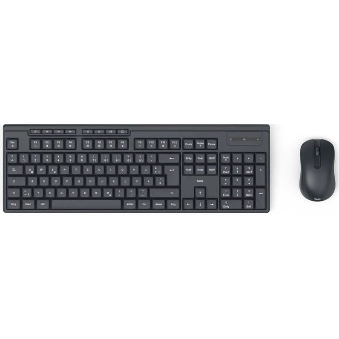 Kit tastatura si mouse Wireless HAMA WKM-200, USB, Layout RO, negru WALTI