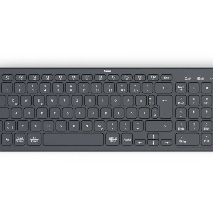 Tastatura Wireless HAMA WK-300, USB, Bluetooth, Layout RO, negru WALTI
