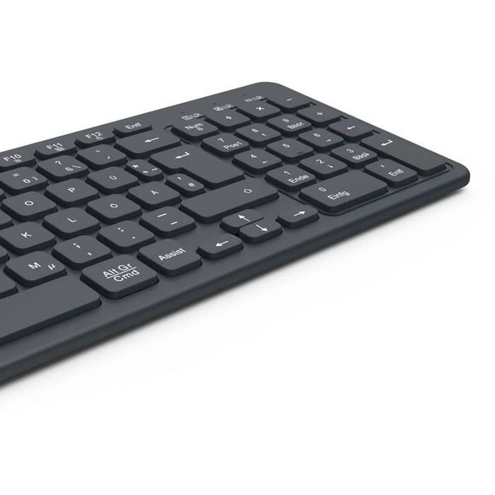 Tastatura Wireless HAMA WK-300, USB, Bluetooth, Layout RO, negru WALTI
