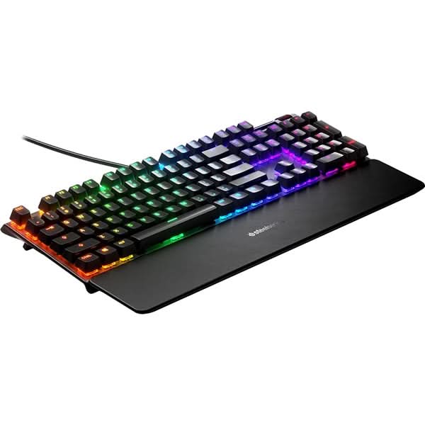 Tastatura Gaming mecanica STEELSERIES Apex 5, Hybrid blue mechanical Switch, USB, negru WALTI