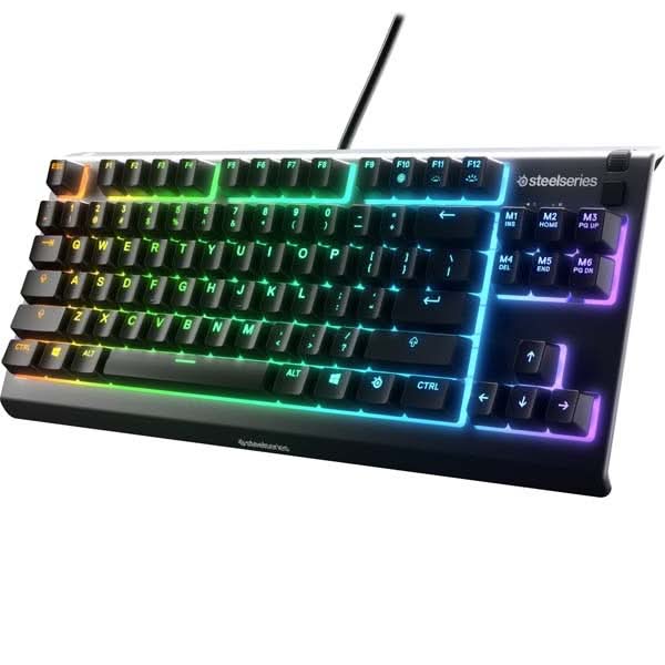 Tastatura Gaming STEELSERIES Apex 3 TKL, Whisper-Quiet Switch, USB, negru WALTI