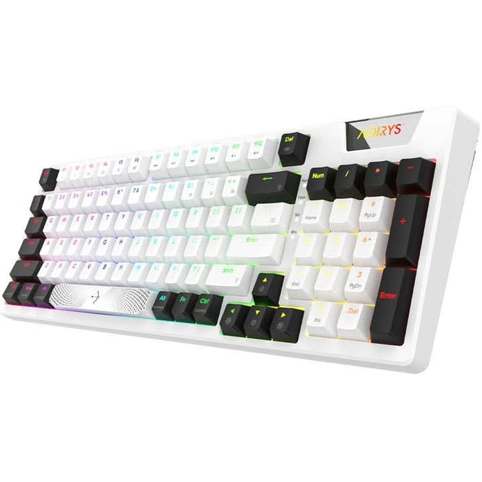 Tastatura Gaming Mecanica AQIRYS Adara, USB, Layout US, alb WALTI