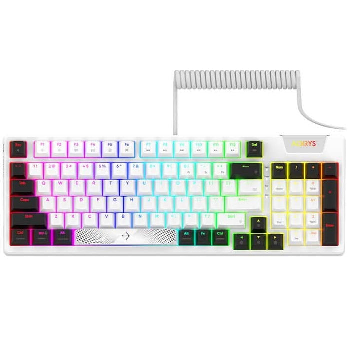 Tastatura Gaming Mecanica AQIRYS Adara, USB, Layout US, alb WALTI