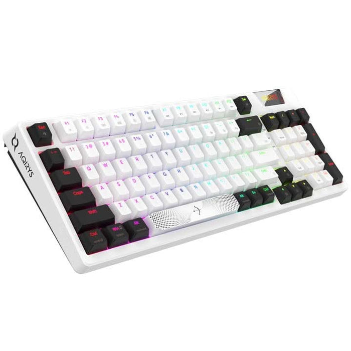 Tastatura Gaming Mecanica AQIRYS Adara, USB, Layout US, alb WALTI
