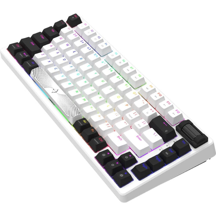 Tastatura Gaming Mecanica AQIRYS Adara Mini, USB, Layout US, alb WALTI