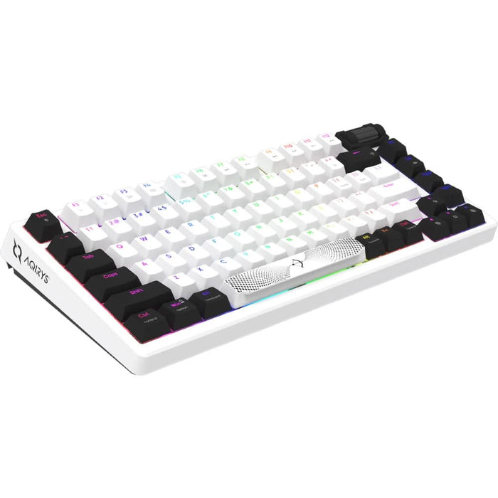 Tastatura Gaming Mecanica AQIRYS Adara Mini, USB, Layout US, alb WALTI
