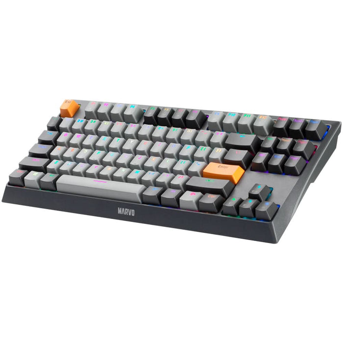Tastatura Gaming Mecanica MARVO KG980B TKL, USB, Layout US, negru WALTI