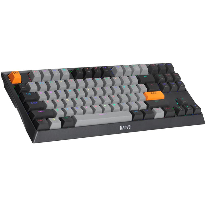 Tastatura Gaming Mecanica MARVO KG980B TKL, USB, Layout US, negru WALTI