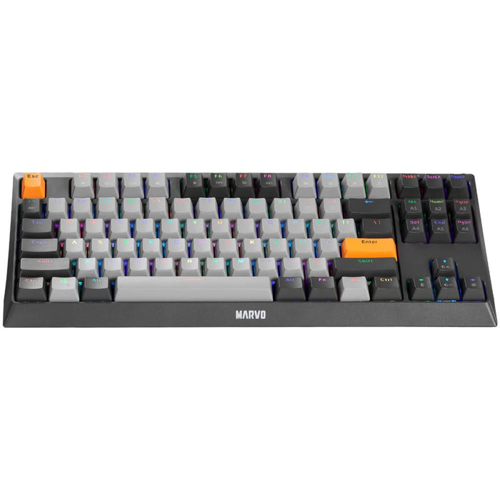 Tastatura Gaming Mecanica MARVO KG980B TKL, USB, Layout US, negru WALTI