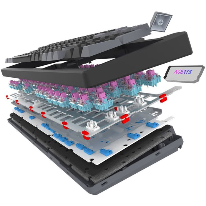 Tastatura Gaming Mecanica AQIRYS Adara, USB, Layout US, negru WALTI