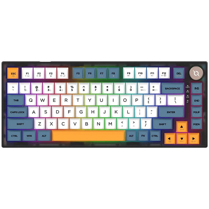 Tastatura Gaming Wireless mecanica AQIRYS Libertas, Bluetooth, Layout US, negru WALTI