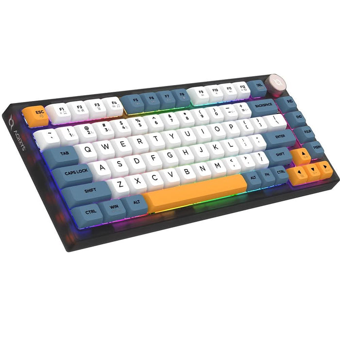 Tastatura Gaming Wireless mecanica AQIRYS Libertas, Bluetooth, Layout US, negru WALTI