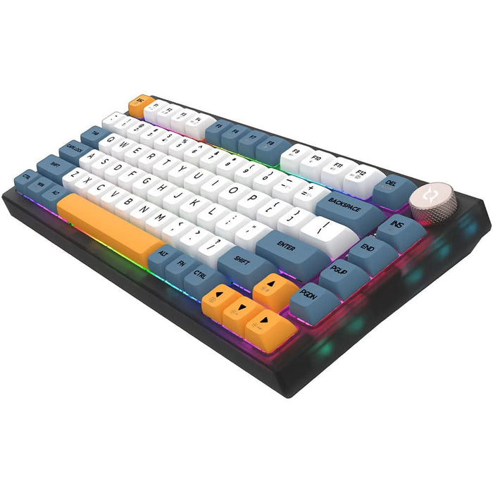 Tastatura Gaming Wireless mecanica AQIRYS Libertas, Bluetooth, Layout US, negru WALTI