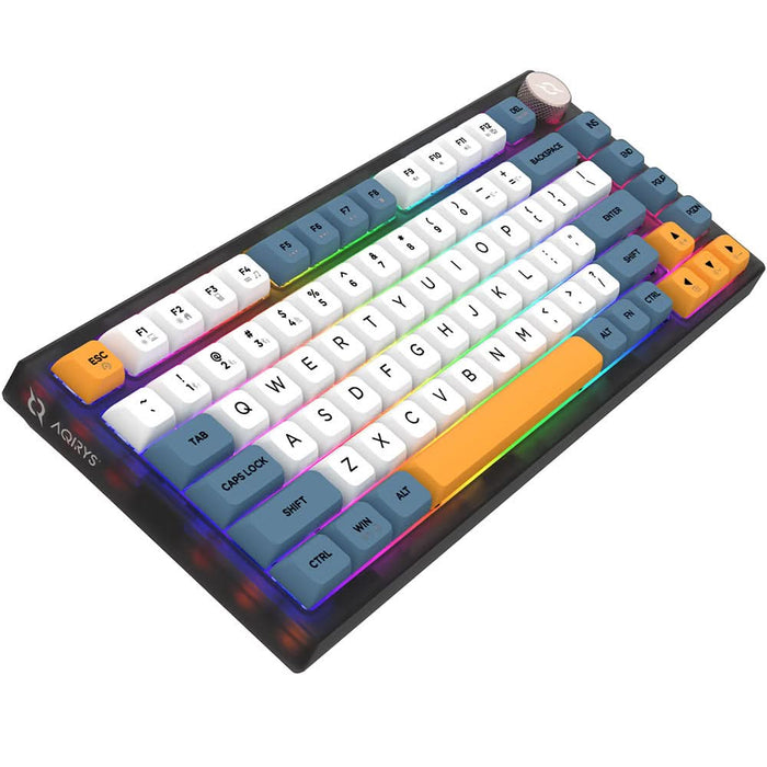 Tastatura Gaming Wireless mecanica AQIRYS Libertas, Bluetooth, Layout US, negru WALTI