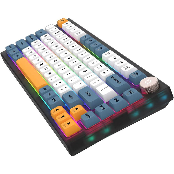 Tastatura Gaming Wireless mecanica AQIRYS Libertas, Bluetooth, Layout US, negru WALTI