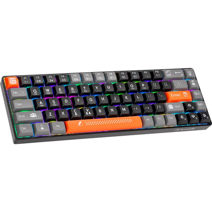 Tastatura Gaming Wireless mecanica MARVO KG902W, Bluetooth, USB, Layout US, negru WALTI