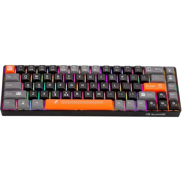 Tastatura Gaming Wireless mecanica MARVO KG902W, Bluetooth, USB, Layout US, negru WALTI