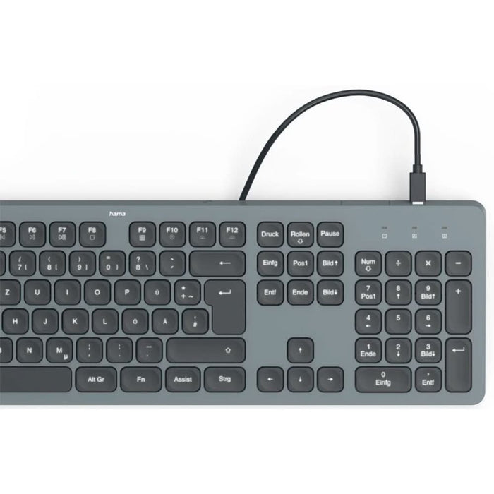 Tastatura cu fir HAMA CK-400, USB, Layout US, negru WALTI