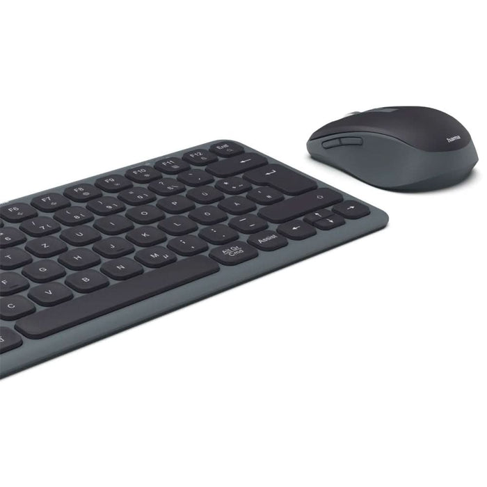 Kit tastatura si mouse Wireless HAMA WKM-500, USB, Bluetooth, Layout US, negru WALTI