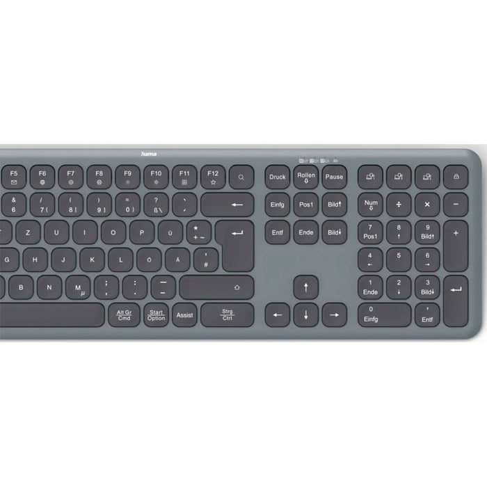 Tastatura Wireless HAMA WK-550, USB, Bluetooth, Layout US, negru WALTI